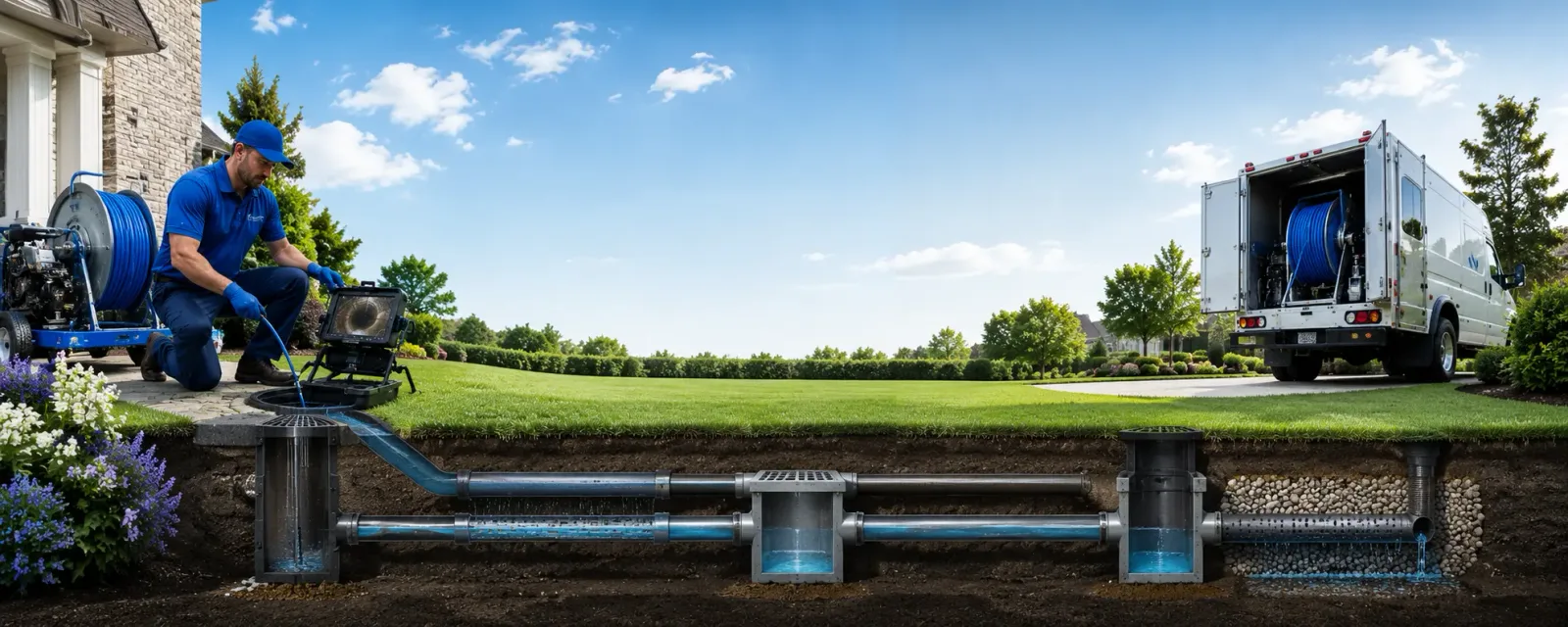 Outdoor drain cleaning information for East Springfield, OH
